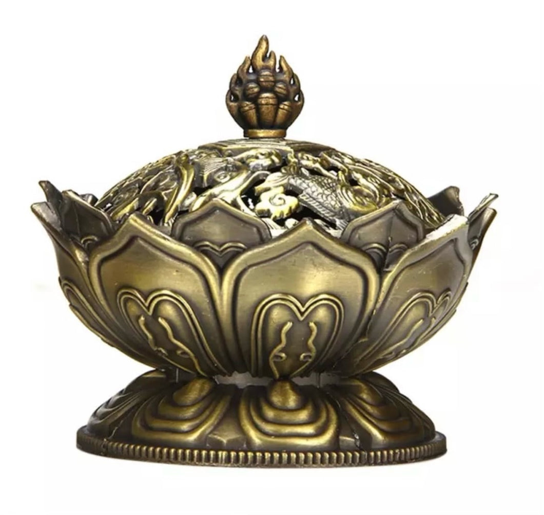 Tibetan Lotus Incense Burner