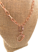 Iced Om Yoga Link Long Necklace