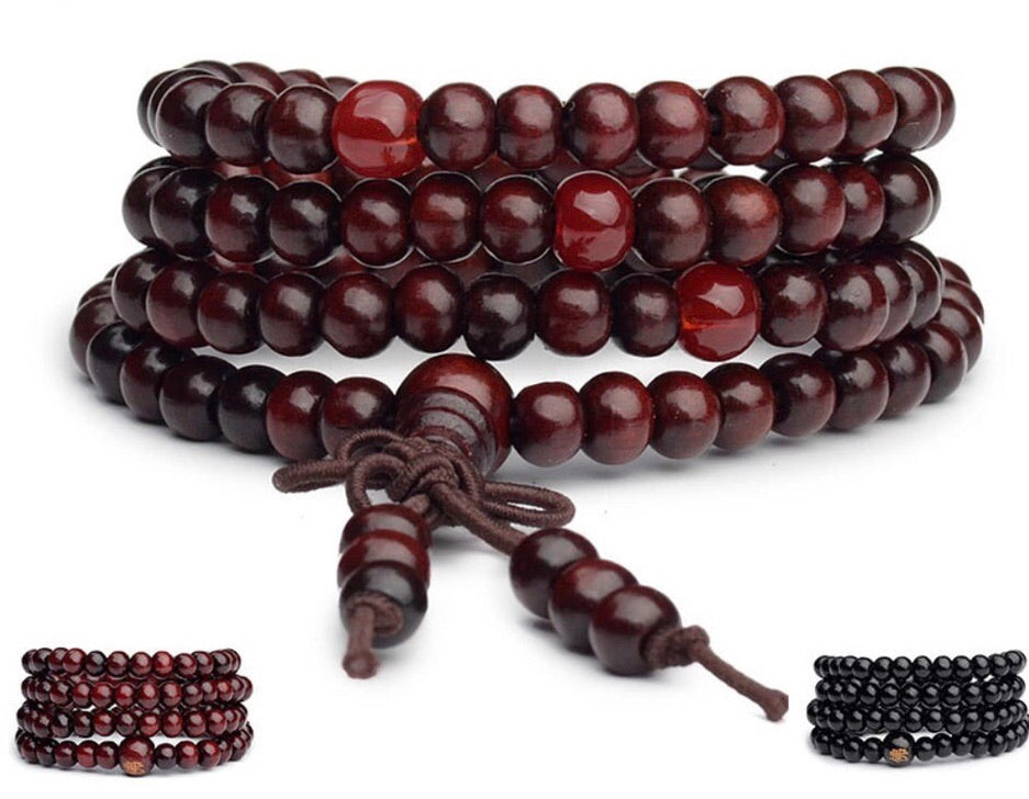 Wooden Prayer Wrist Mala