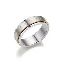 Buddha Mantra Spinner Ring