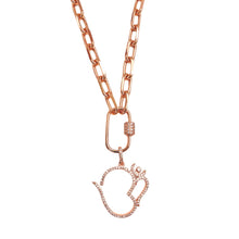 Iced Om Yoga Link Long Necklace