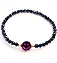 Happy at Night Obsidian Handmade Beaded Bracelet