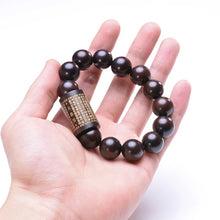 Lightning Wooden Scripture Tibetan Bracelet