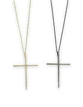 Big Cross Pave Necklace