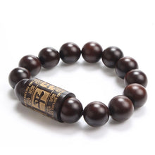 Lightning Wooden Scripture Tibetan Bracelet