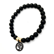 Om Obsidian Balance Bracelet