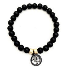 Om Obsidian Balance Bracelet