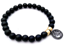 Om Obsidian Balance Bracelet