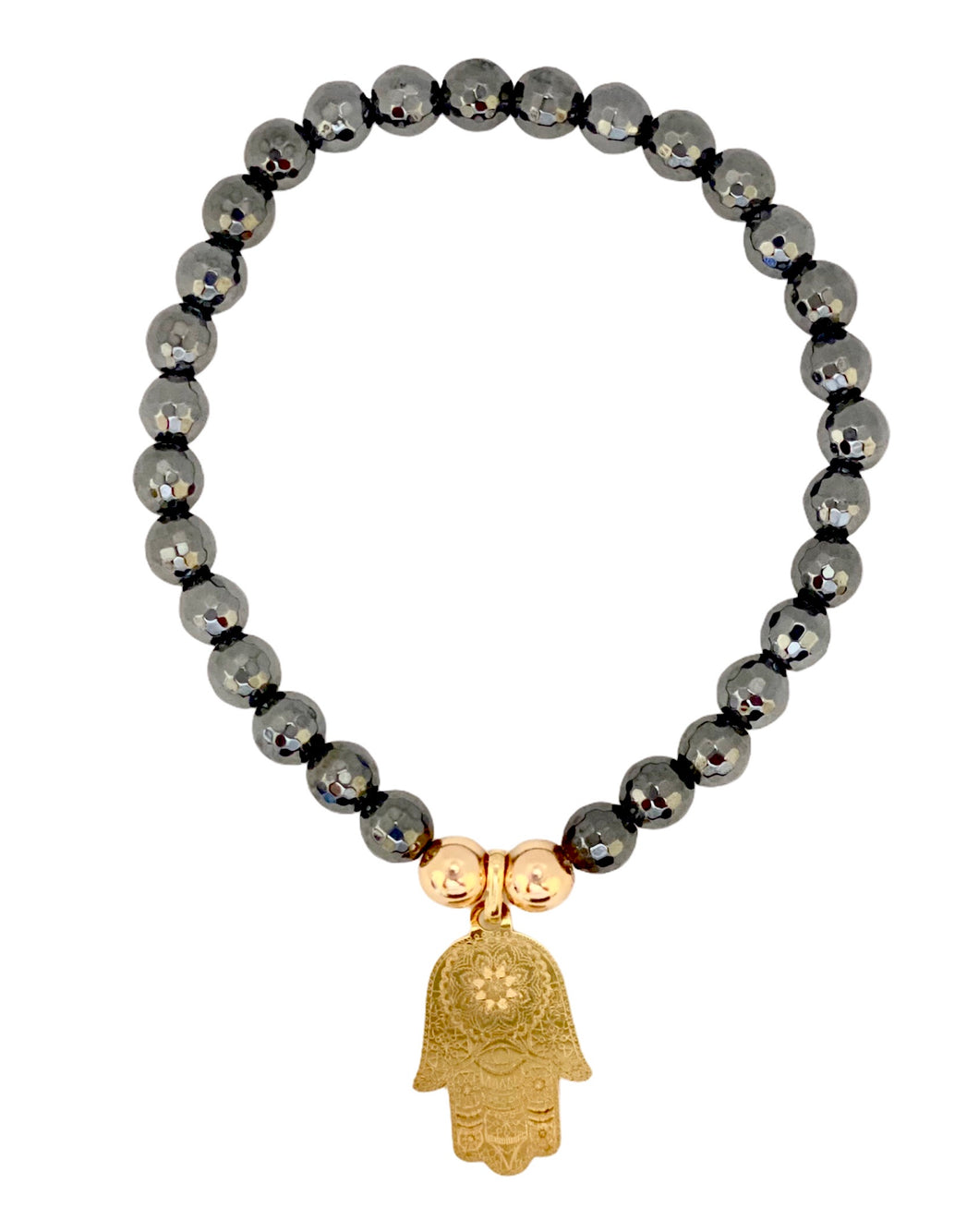 Hamsa Hematite Strength Bracelet
