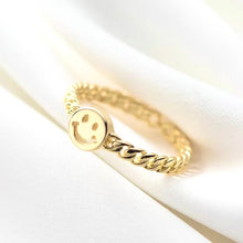 Tinny Happy and Smiling Adjustable Ring