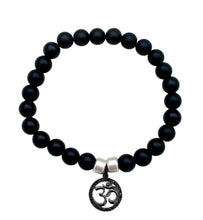 Om Obsidian Balance Bracelet