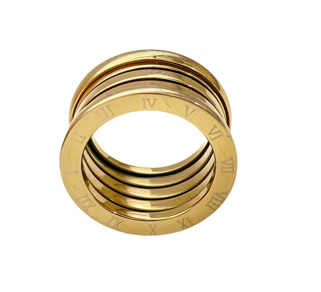 Roman Four Band Ring