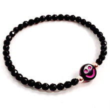 Happy at Night Obsidian Handmade Beaded Bracelet