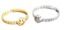 Tinny Happy and Smiling Adjustable Ring