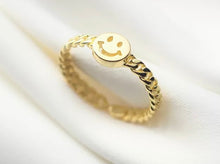 Tinny Happy and Smiling Adjustable Ring