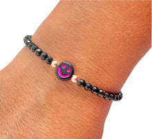 Happy at Night Obsidian Handmade Beaded Bracelet