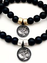 Om Obsidian Balance Bracelet