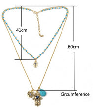 Fatima Turkish Multi Layer Necklace