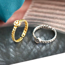 Tinny Happy and Smiling Adjustable Ring