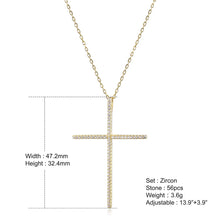 Big Cross Pave Necklace