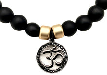 Om Obsidian Balance Bracelet
