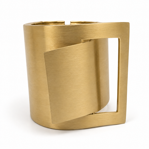 Modern Geometric Wide Cuff Bracelet