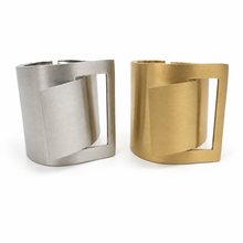 Modern Geometric Wide Cuff Bracelet