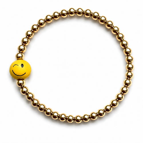 Happy Life,  Happy Face Handmade Bracelet