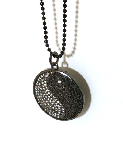 Yin Yang Dark Long Necklace