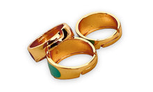 Tri-Color Lucky Ring Set
