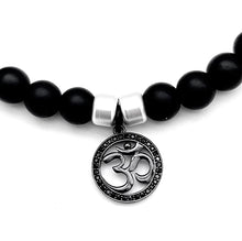 Om Obsidian Balance Bracelet