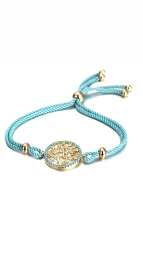 Tree of Life Adjustable String Bracelet