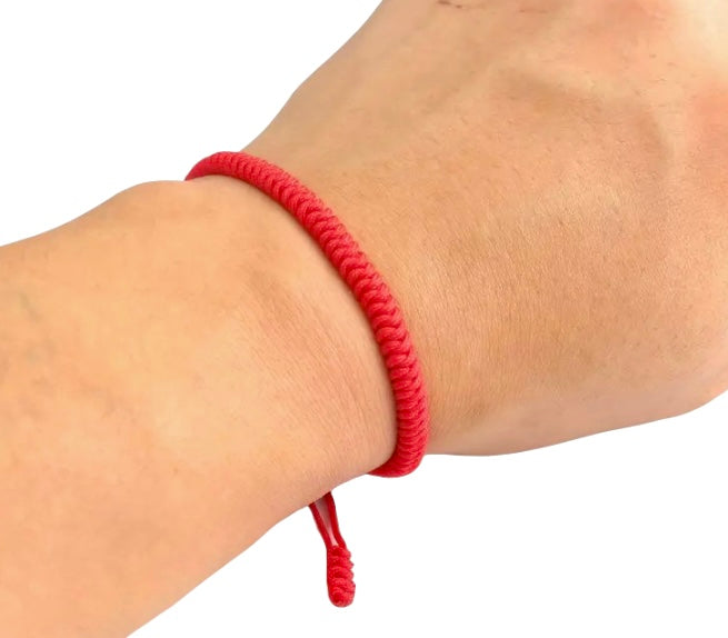 Thick Red Mystical Tibetan Bracelet