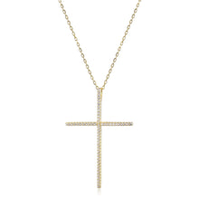 Big Cross Pave Necklace